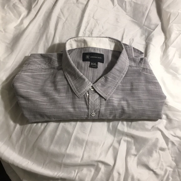 INC - Gray and White - XXL- Button Down - Picture 4 of 4